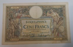 Franciaország 100 Frank 1924 Vf.