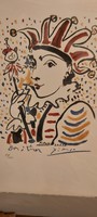 Pablo Picasso-Karneval 1958 litográfia