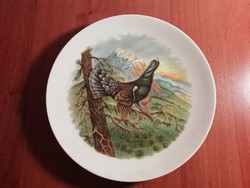 Bareuther madaras tányér, dísztányér 