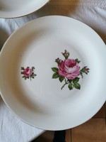 Colditz porcelán rózsás tányérok 2 lapos 1 mély