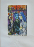  Ritka Chagall  rézkarc, leárazásnál nincs felező ajánlat!