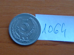 URUGUAY 5 CENTÉSIMOS 1953 General José Gervasio Artigas #1064