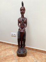 Afrikai faragott szobor 100cm
