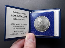 Széchenyi István 100 Forint emlékérme 1983 - 100 Ft emlék érme tokban