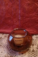 Kaheku brown double candle holder glass, recommend!