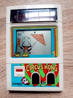 Retró CASIO Circus Kong napelemes kvarcjáték, működik, 1983