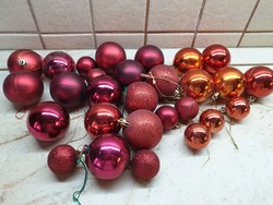 Christmas tree decoration for sale! Retro, red Christmas tree decoration 20+8 pieces for sale!