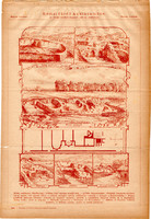 Római fürdő Aquincumban, színes nyomat 1885, Magyar Lexikon, Róma, ókor, Budapest, medence