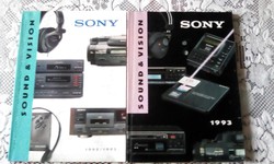 2db. Sony Sound & vision 1992/1993-1993 katalógus egyben!