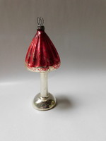 Antik üveg karácsonyfadísz - ernyős állólámpa