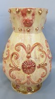Antik nagyméretű gyönyörű Zsolnay rózsaszín váza