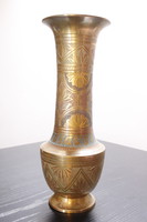 Oriental copper vase.