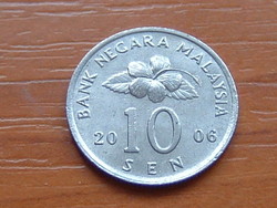 MALAYSIA MALAJZIA 10 SEN 2006