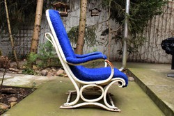 Antik eredeti Thonet fotel , karos szék ritka különleges forma felújítandó állapotban
