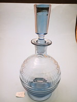 Antik kék likőrös üveg 