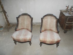 2-drb Neobarokk kisméretű fotel