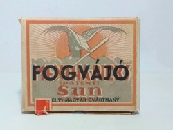 SUN Fogvájó Magyar Gyártmány papírdoboz 1920-30