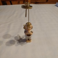 Boy angel with teddy bear candle holder, recommend!