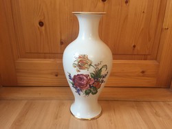 Hollóházi nagyméretű váza padlóváza porcelán 36cm