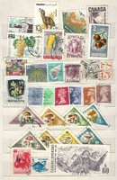 31 darab gyümölcsök gombák válogatás bélyeg lot albán lengyel bhután jemen KIÁRUSÍTÁS 1 forintról