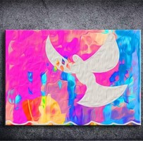 Holy Spirit painting reproduction, printed on pearl canvas, recommend!