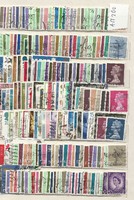 200 darab angol bözske bélyeg lot uk gb nagy britannia  KIÁRUSÍTÁS 1 forintról