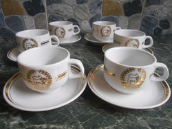 Kávéskészlet Hotel Aranybika Alföldi porcelán 6 személyes