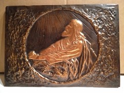 Copper Jesus in the Garden of Gethsemane wall relief, bas-relief, picture, recommend!