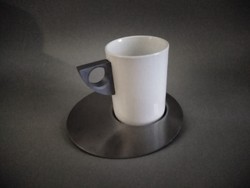 Nicolas Nicolaou designer modern cappuccino csésze pár, Maggpie. Ritkaság.