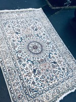 Új irani nain szőnyeg selyemmel