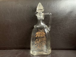 19. századi Gottschlig Ágoston Budapest, Very old Jamaica rum-os üveg, palack FOGLALVA!