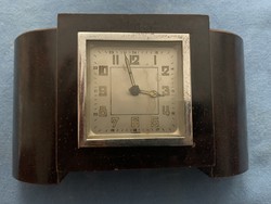 Art deco kandalló óra, megkímélt állapotban, hagyatékból