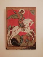 Sárkányölő Szent György  orosz vászon nyomat