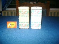Régi fűszertartó doboz -  lemez, pléh - két darab együtt