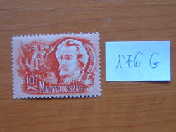 MAGYAR POSTA 10 FILLÉR 1948 Petőfi Sándor (1823-1849)  Költők - Írók 176G