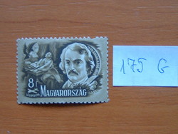 MAGYAR POSTA 8 FILLÉR 1948 E. A. Poe (1809-1849)  Költők - Írók 175G