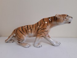 Royal Dux porcelán tigris eladó