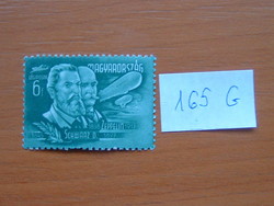 MAGYARORSZÁG 6 FILLÉR 1948 Schwarz Dávid (1845-1897) és F. Zeppelin Feltalálók - Felfedezők 165G