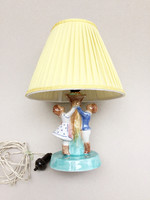 Régi vintage kerámia lámpa figurális asztali lámpa 