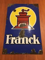Frank kávé - zománctábla (zománc tábla, reklámtábla)