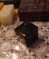 7*7*7cm-es fényes fekete kocka gyertya, karácsonyi dekoráció, ajánljon!