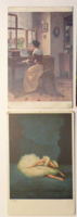 2 db motívum-üdvözlőlap, 1910-es évek