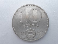 10 Forint 1971 Magyar Népköztársaság Ft, fém tízes pénzérme eladó