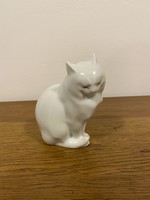 Herendi porcelán ritka macska figura