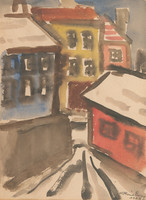 Róna Emmy (1904-1988): Téli utca.