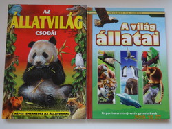 Az állatvilág csodái - A világ állatai - 2 db újszerű ismerettererjesztő gyermekkönyv állatokról