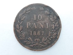 Románia 10 Bani 1867 - Román pénzérme eladó