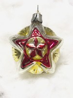 Régi retro szovjet karácsonyfadísz,kommunista relikvia,vöröscsillag