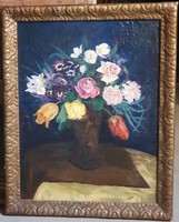 Hungarian painter: flower still life