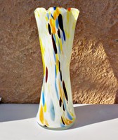 Színes muránói  üveg váza 